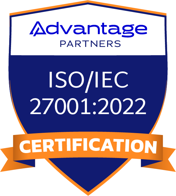 Advantage Partners ISO/IEC 27001:2022 Certification badge